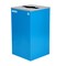 Alpine Industries 87 Gal. 3-Stream Steel Blue Mixed, Green Compost, and Black Commercial Trash Can Station ALP4450-BLK-KIT28 - alternate 3